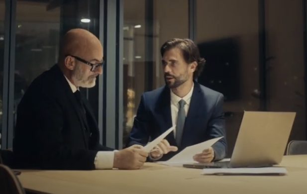 Legal professionals in consultation